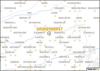 map of Krukenhorst