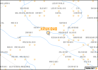 map of Krukowo