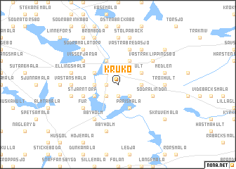 map of Krukö