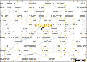 map of Krumbach