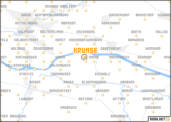 map of Krümse