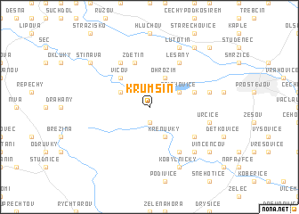 map of Krumsín