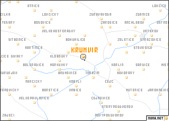 map of Krumvíř