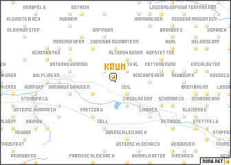 map of Krum