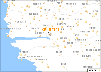 map of Krunčići