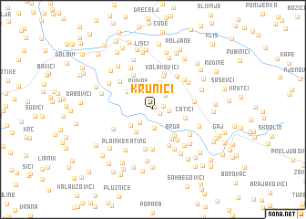 map of Krunići