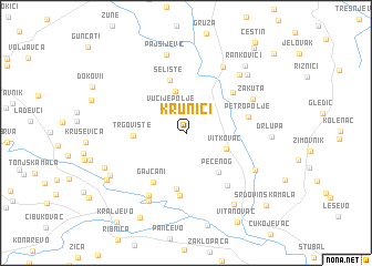 map of Krunići