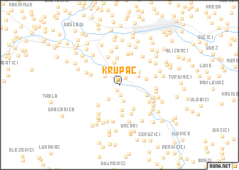 map of Krupac