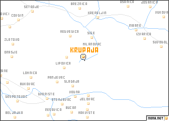 map of Krupaja