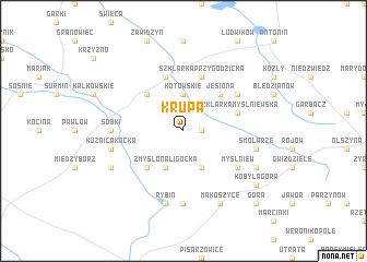 map of Krupa