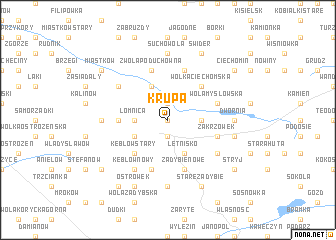map of Krupa