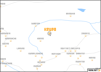 map of Krupa