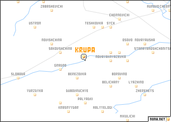 map of Krupa