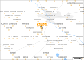 map of Krupa