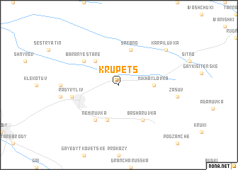 map of Krupets