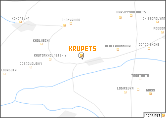 map of Krupets
