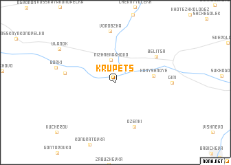 map of Krupets