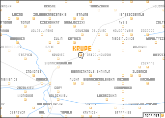 map of Krupe