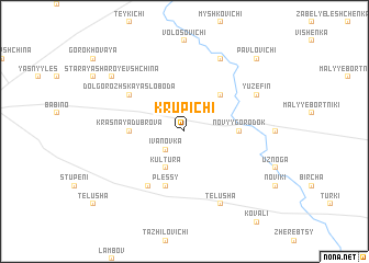 map of Krupichi