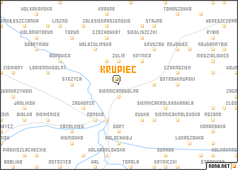 map of Krupiec