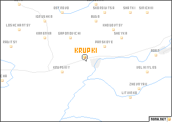 map of Krupki