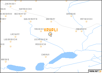 map of Krupli