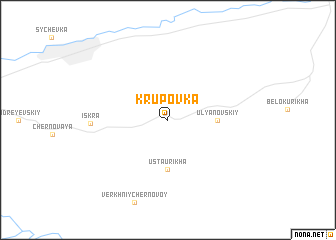 map of Krupovka