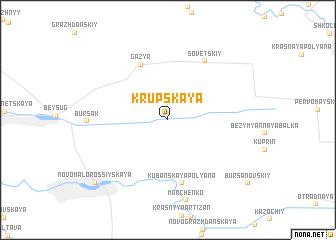 map of Krupskaya