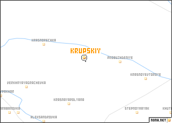 map of Krupskiy