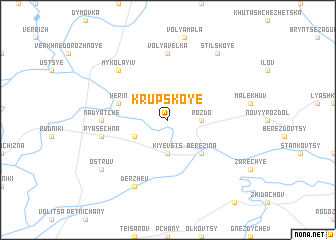 map of Krupskoye