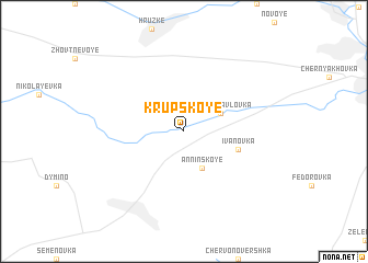 map of Krupskoye