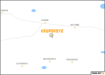 map of Krupskoye