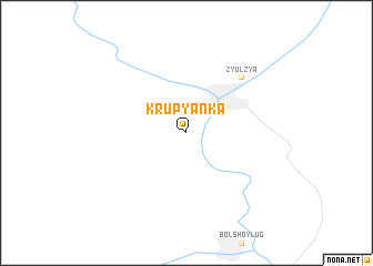 map of Krupyanka