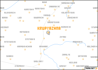 map of Krupyazhna