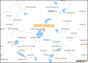 map of Krupyshëvo