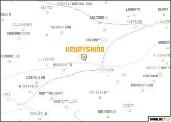 map of Krupyshino