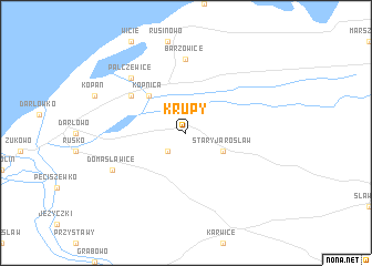 map of Krupy