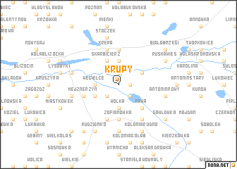 map of Krupy