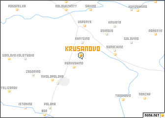 map of Krusanovo