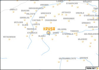 map of Kruša