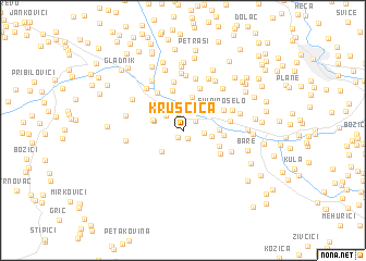 map of Kruščica