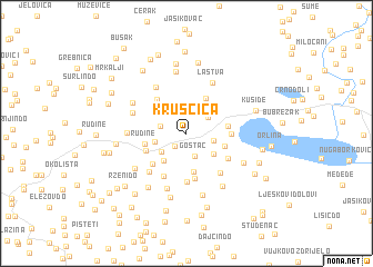 map of Kruščica