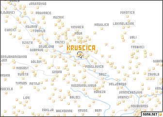 map of Kruščica