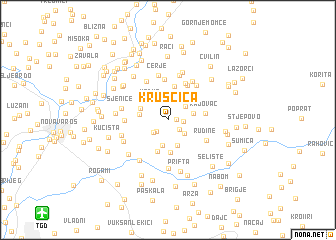 map of Kruščica