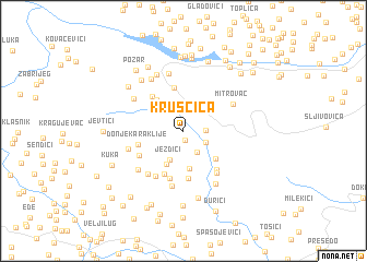 map of Kruščica