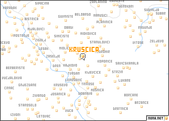 map of Kruščica