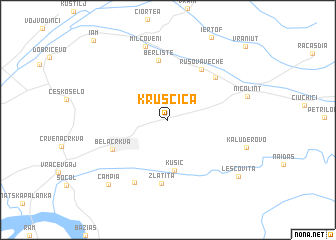 map of Kruščica