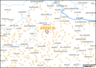 map of Kruščik