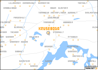 map of Kruseboda