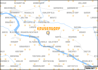 map of Krusendorf